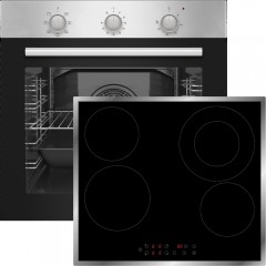 Robin BN-59/1 + SB-32 Φούρνος άνω Πάγκου 76lt με Κεραμικές Εστίες Π59.7εκ. Inox